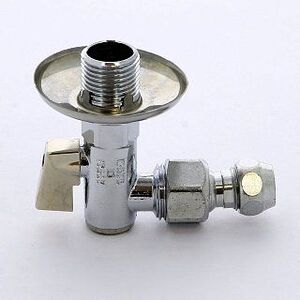 Кран шаровый ITAP угловой с фильтром, розеткой и шарнирным соединителем для медной трубки 10x1/2"