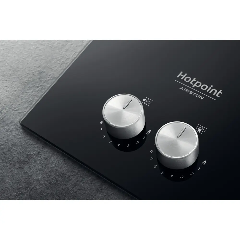 Варочная панель газовая Hotpoint QS 61S/BK 4 конфорки 60x51 см цвет чёрный 84466931 STLM-2063238  - Вид №3