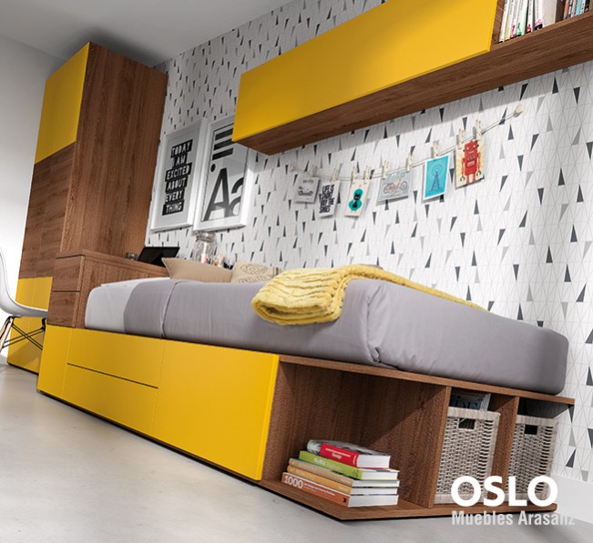 102742 Детская комната с модульной кроватью Ambiente 03 Arasanz Oslo Santreyd