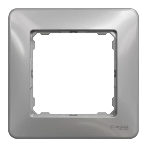 Рамка для розеток и выключателей Systeme Electric Sedna Design 1 пост, цвет алюминий 84828163 STLM-2051810
