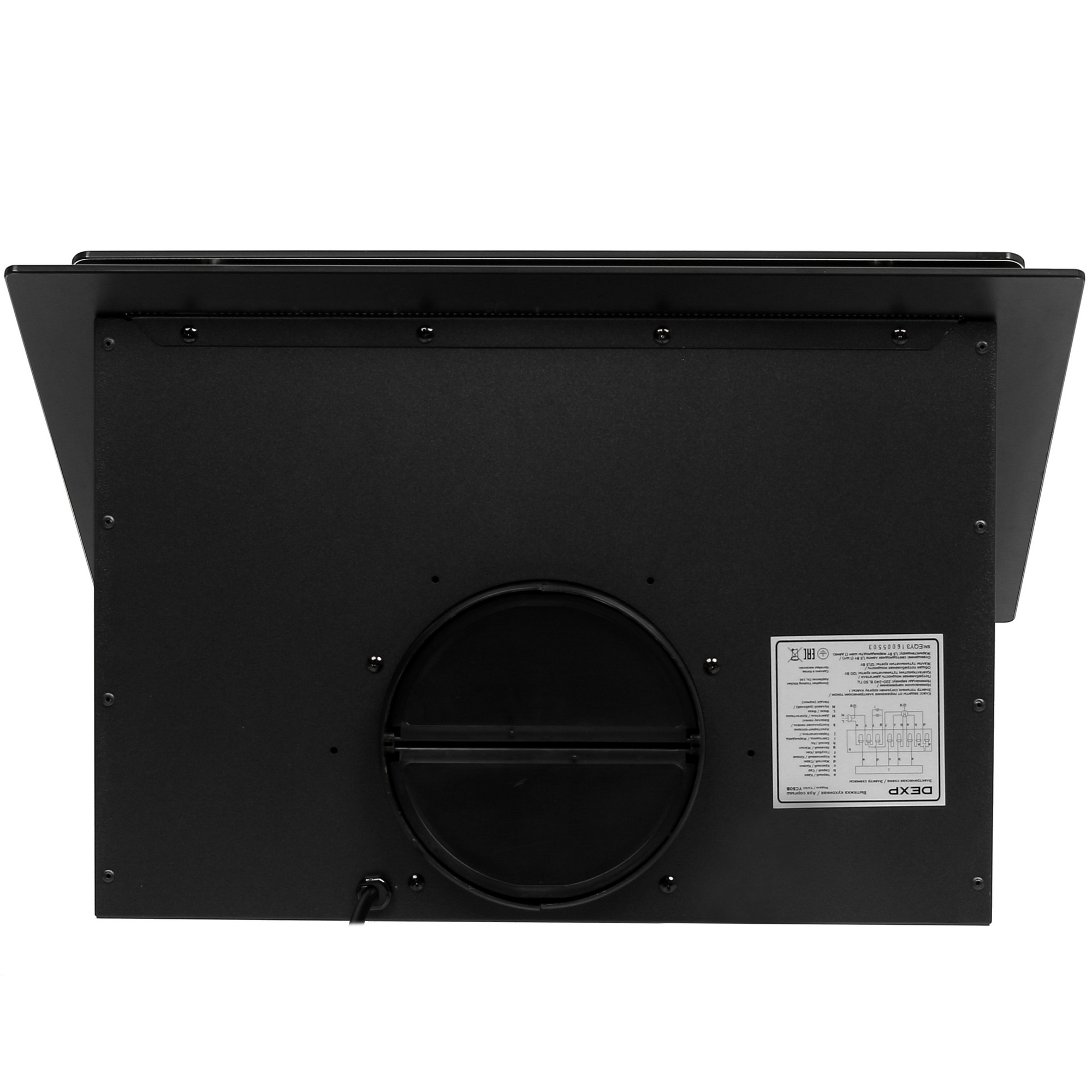 5410058 Вытяжка наклонная DEXP YC50B черный/черный STDN-0079377 - Вид №4