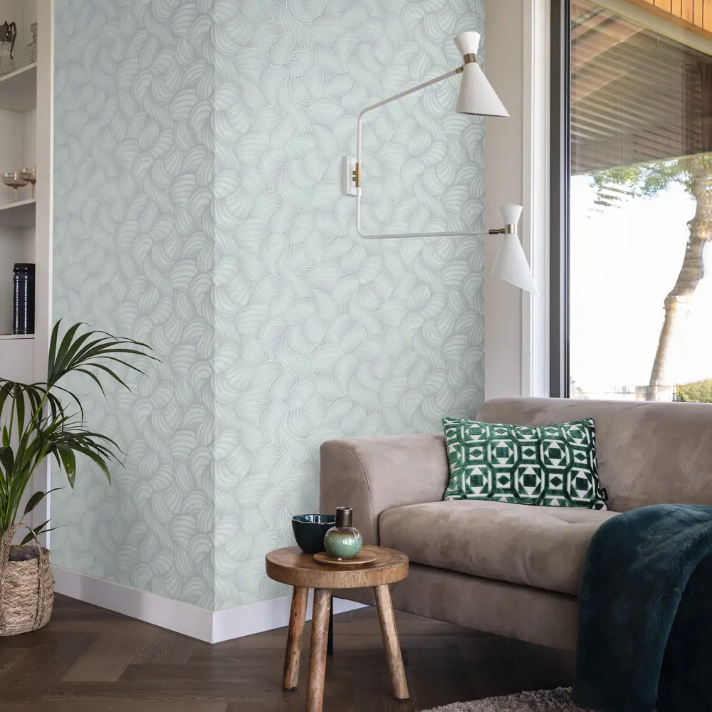 Обои флизелиновые Wall Up Duna мятные 1.06 м 645170 STLM-2142027 - Вид №4