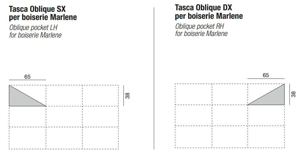 Мягкое изголовье Twils BOISERIE MARLENE OBLIQUE ARCH-00005088 - Вид №4