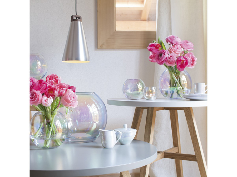 Ваза стеклянная круглая 16 см Pearl LSA INTERNATIONAL - 253350 Прозрачный  - Вид №2