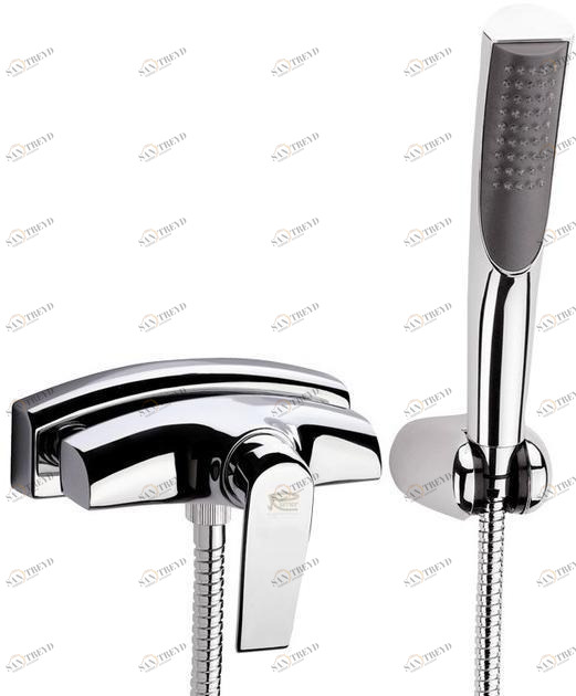 Remer Rubinetterie Смеситель для ванны настенный с ручным душем Atmos A38