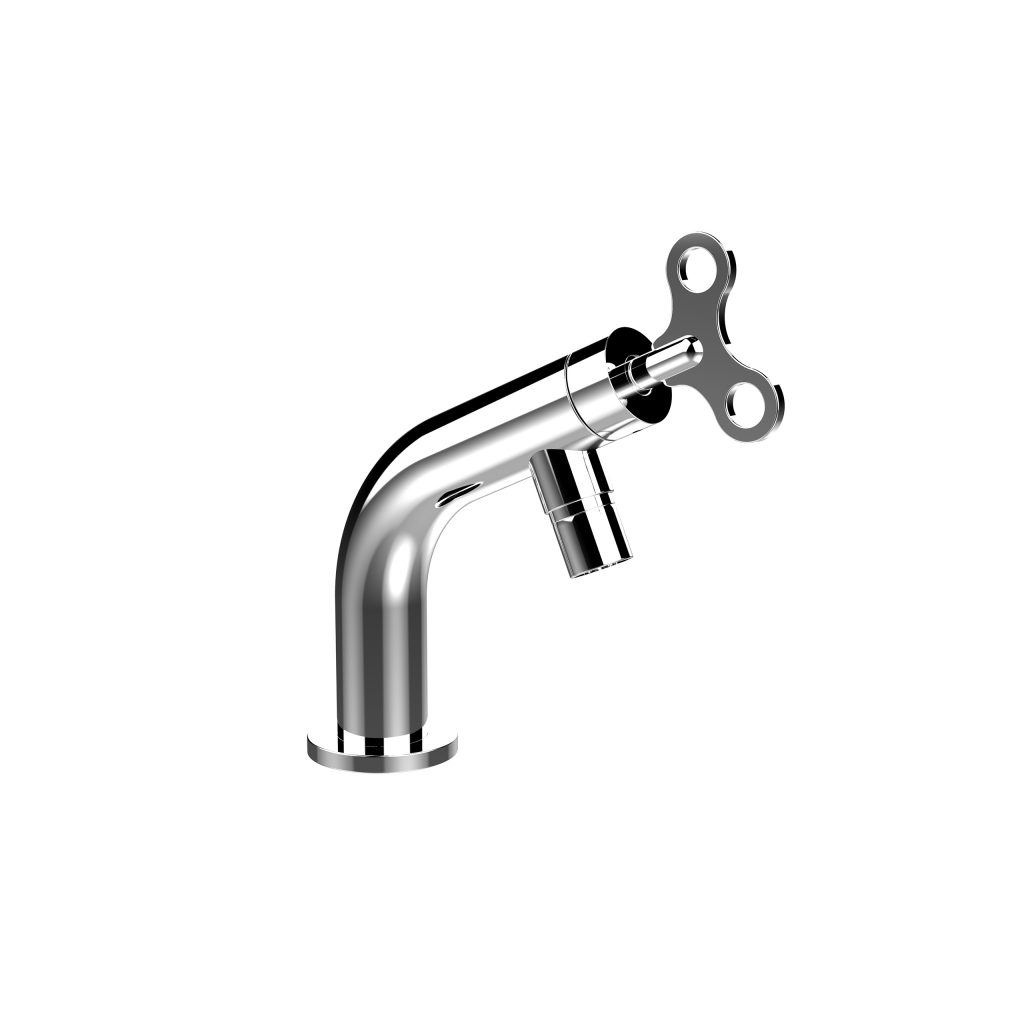 63322 Смеситель для биде со сливом clic-clac и традиционным картриджем. Bongio Acquacarica