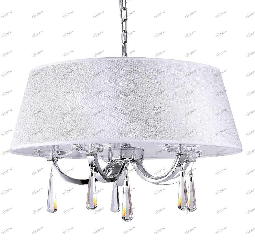 Подвесная люстра Crystal Lux Living SP5 CRYSTAL LUX ДИЗАЙНЕРСКИЕ, LIVING 056923 Серебро 