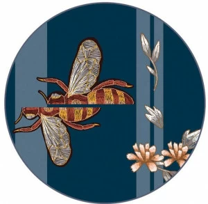 YO2 Круглый коврик с рисунком из полиамида Art slots