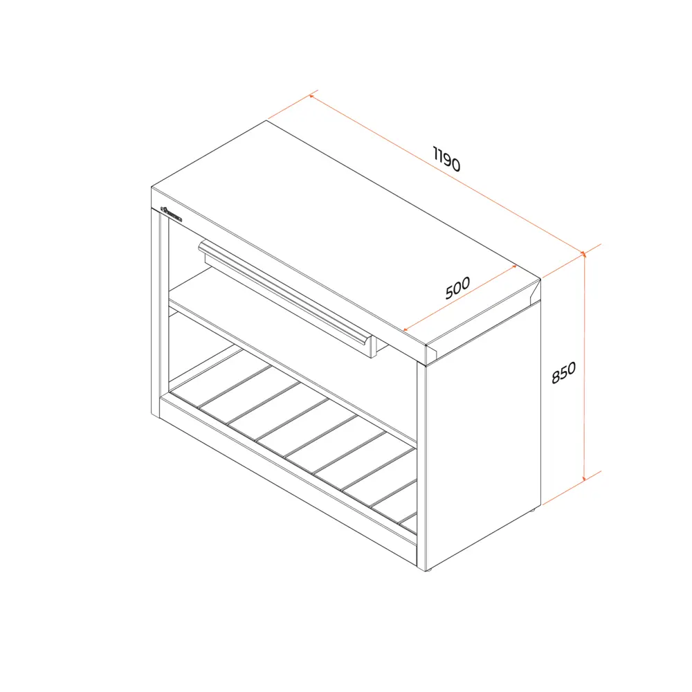 Стол Gratar Expert EST 1200 сталь STLM-2059335 - Вид №4