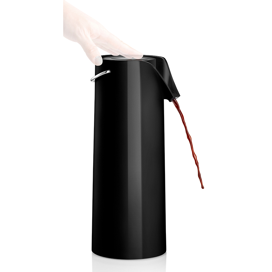 502900 Термос с механической помпой, 1,8 л, черный Eva Solo  - Вид №1