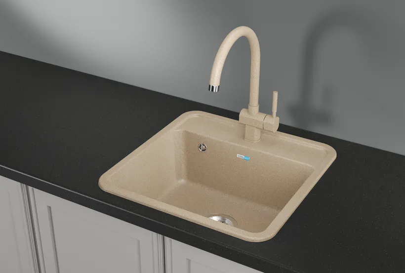 5001, БЕЖЕВЫЙ, кухонная мойка, СтандАРТ кварц GRANULA Standart 5001-ST34