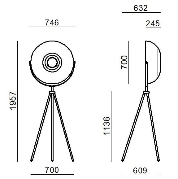 ПММА светодиодный торшер Stilnovo DEMÌ MOON ARCH-00064260 - Вид №4