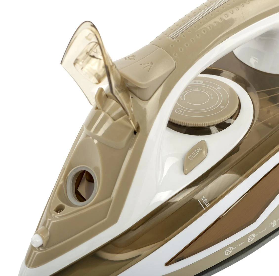 9071916 Утюг EuroStek EEI-2602 бежевый STDN-0023505 - Вид №3