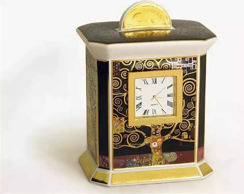 103691 Goebel Часы "Ожидание" Климт Фарфор 