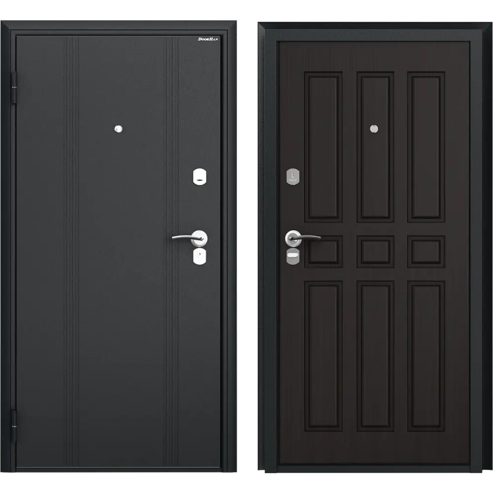 Дверь входная металлическая Оптим 88x205 см левая венге DOORHAN STLM-2202781