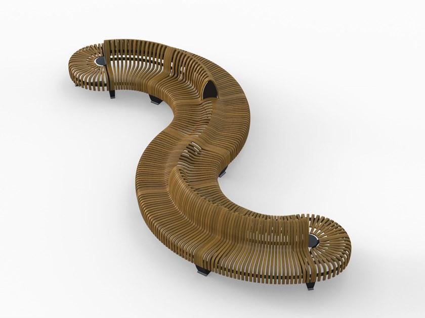 Green Furniture Concept Скамья из фанерованной древесины без спинки Nova c sun-id-1373239 - Вид №5