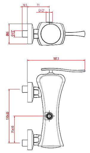 4327/43C0cr Смеситель Gattoni Icarus Santreyd - Вид №3