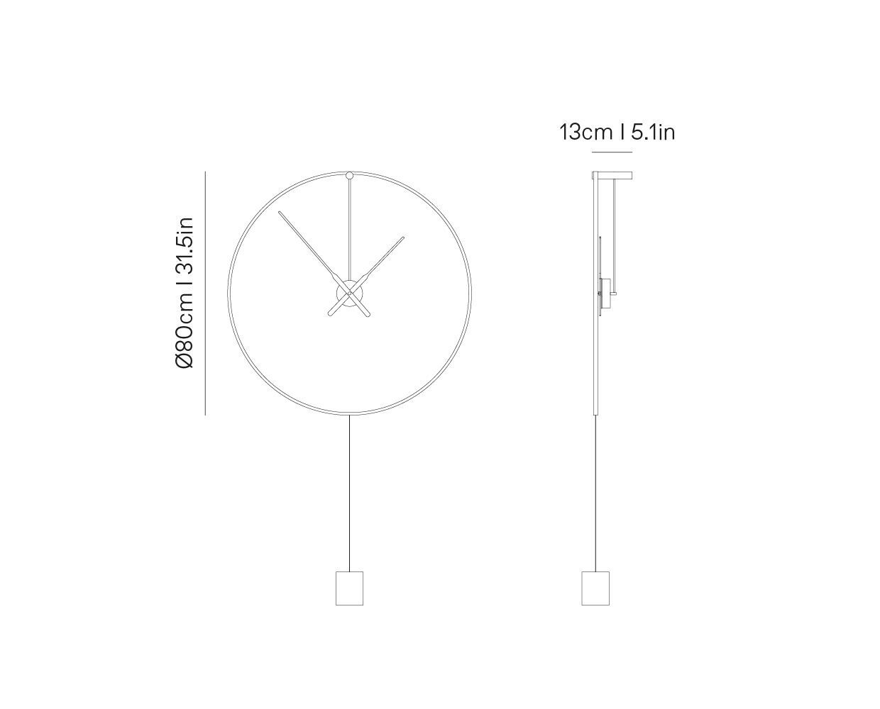 Металлические настенные часы NOMON тень ARCH-00140742 - Вид №9