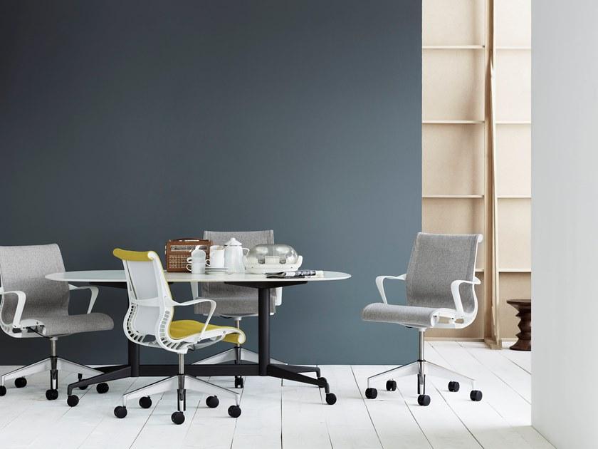 Herman Miller Эргономичное вращающееся офисное кресло из ткани с подлокотниками Setu sun-id-1496901 - Вид №17