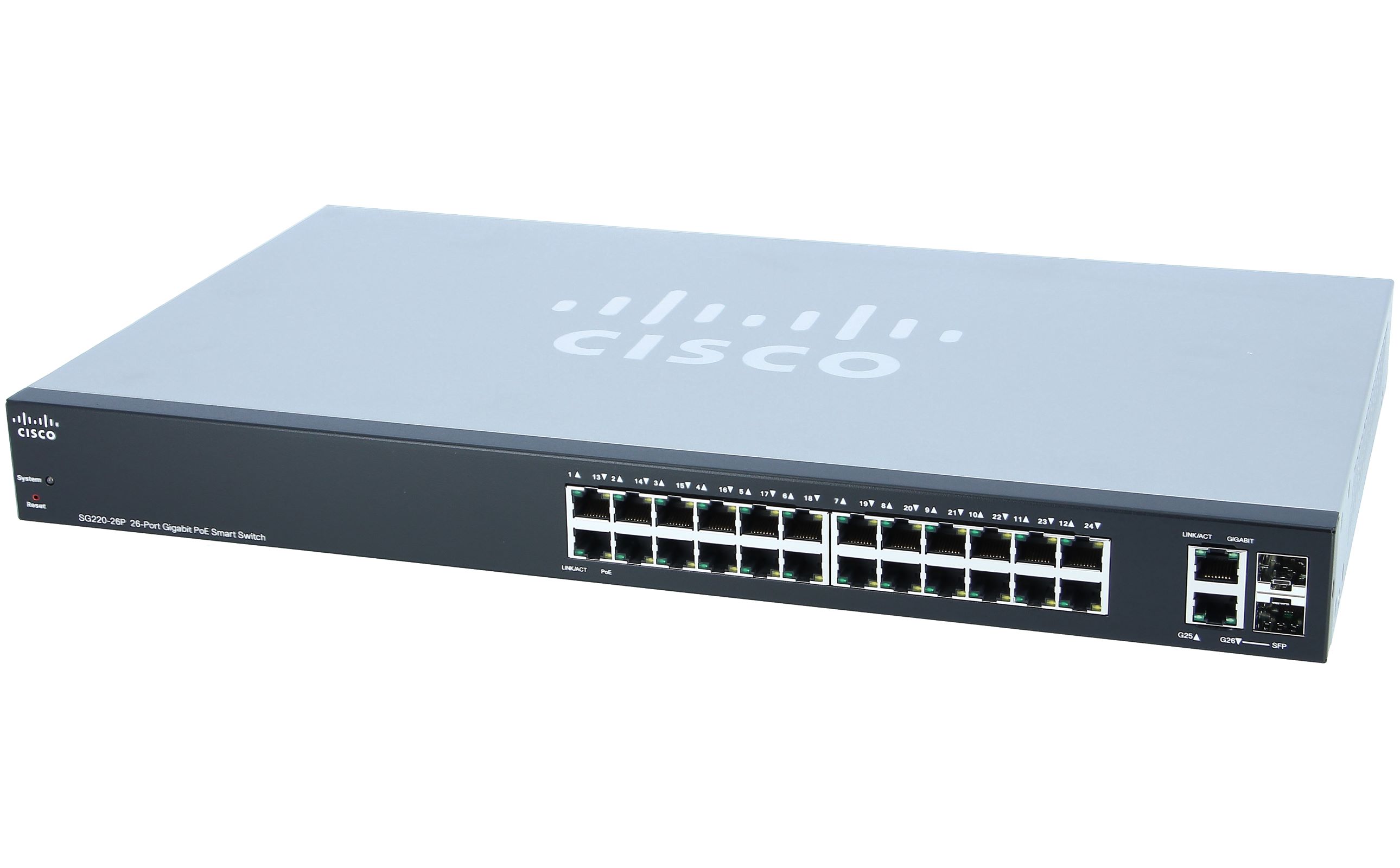 SG220-26P-K9-EU Sg220-26p 26-port gigabit poe smart switch Cisco Santreyd  - Вид №1