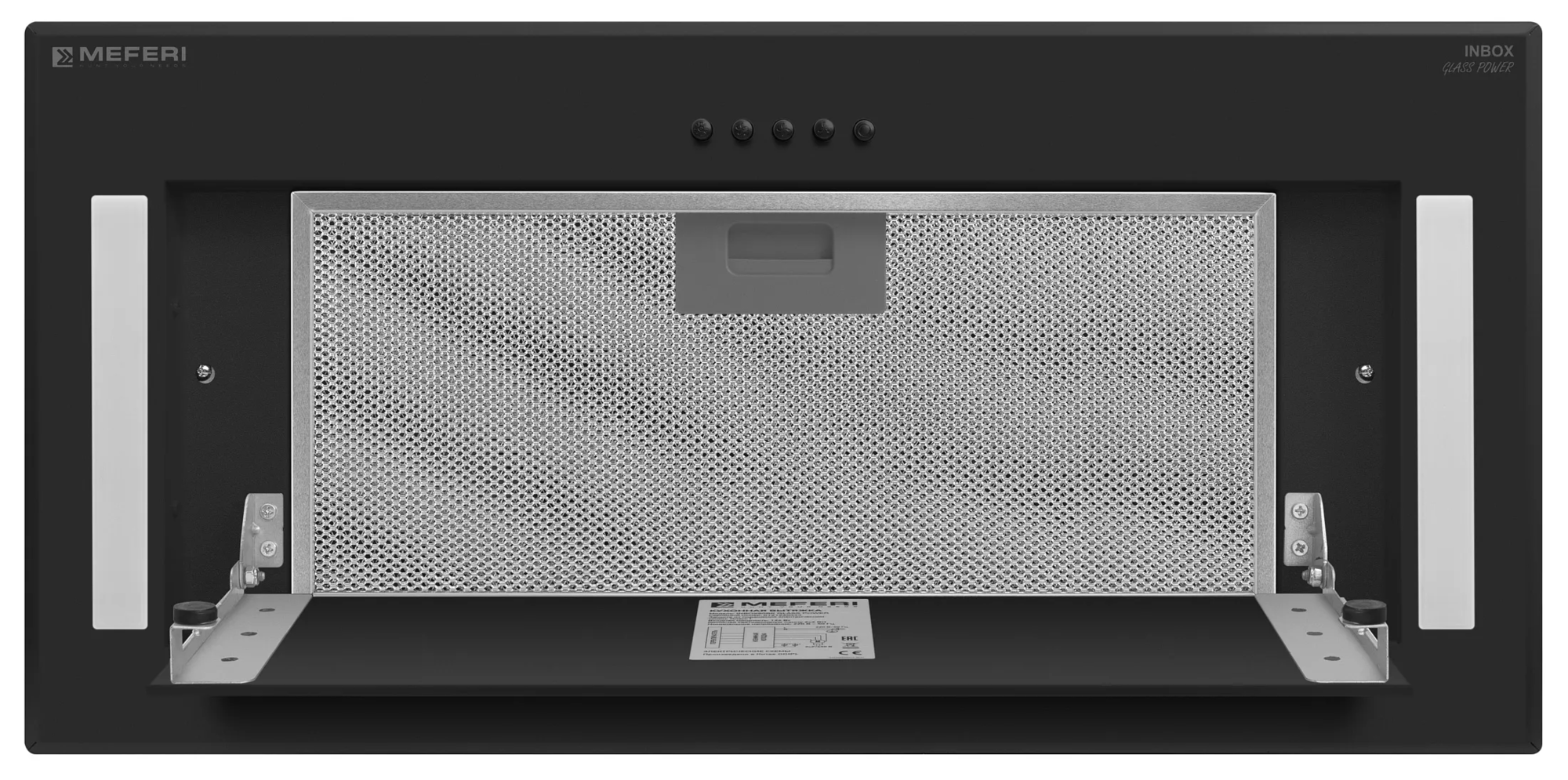 9168696 Вытяжка полновстраиваемая Meferi INBOX60BK GLASS POWER черный/черный STDN-0144828 - Вид №5