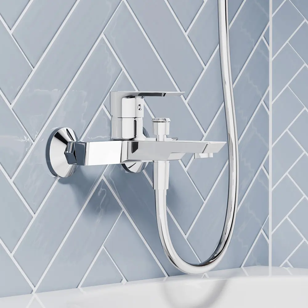 Смеситель для ванны Damixa Fortuna с хромированным покрытием 89380905 STLM-1581377 - Вид №1