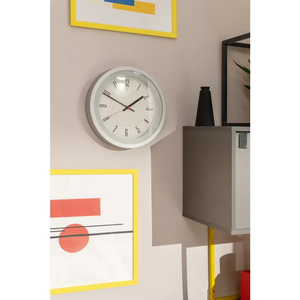 Часы настенные Элемент d30 см цвет серебристый TROYKATIME HI-TECH STLM-2046678 - Вид №4