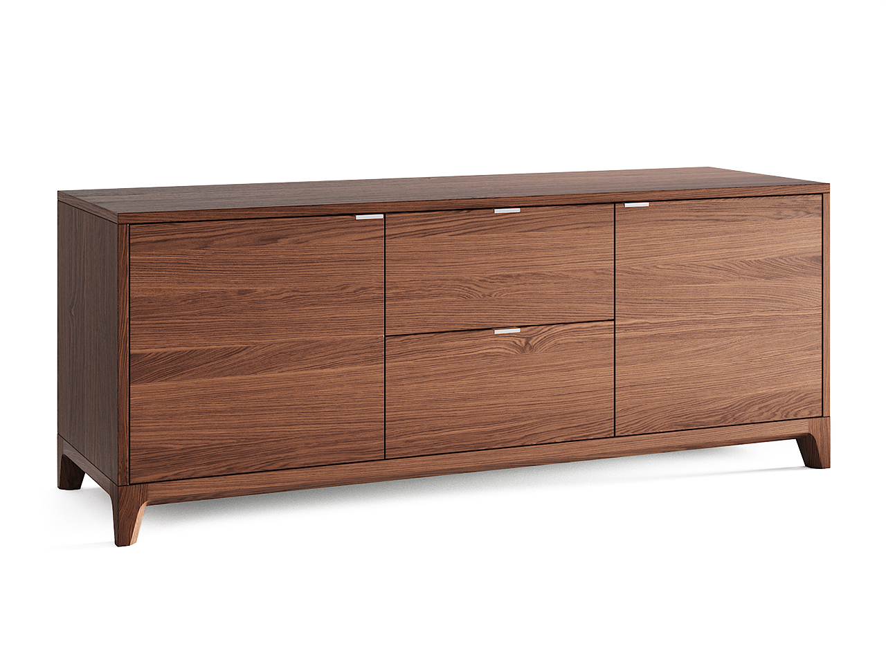 Тумба под телевизор с ящиками темно-коричневая Case THE IDEA  210258 Коричневый  - Вид №1