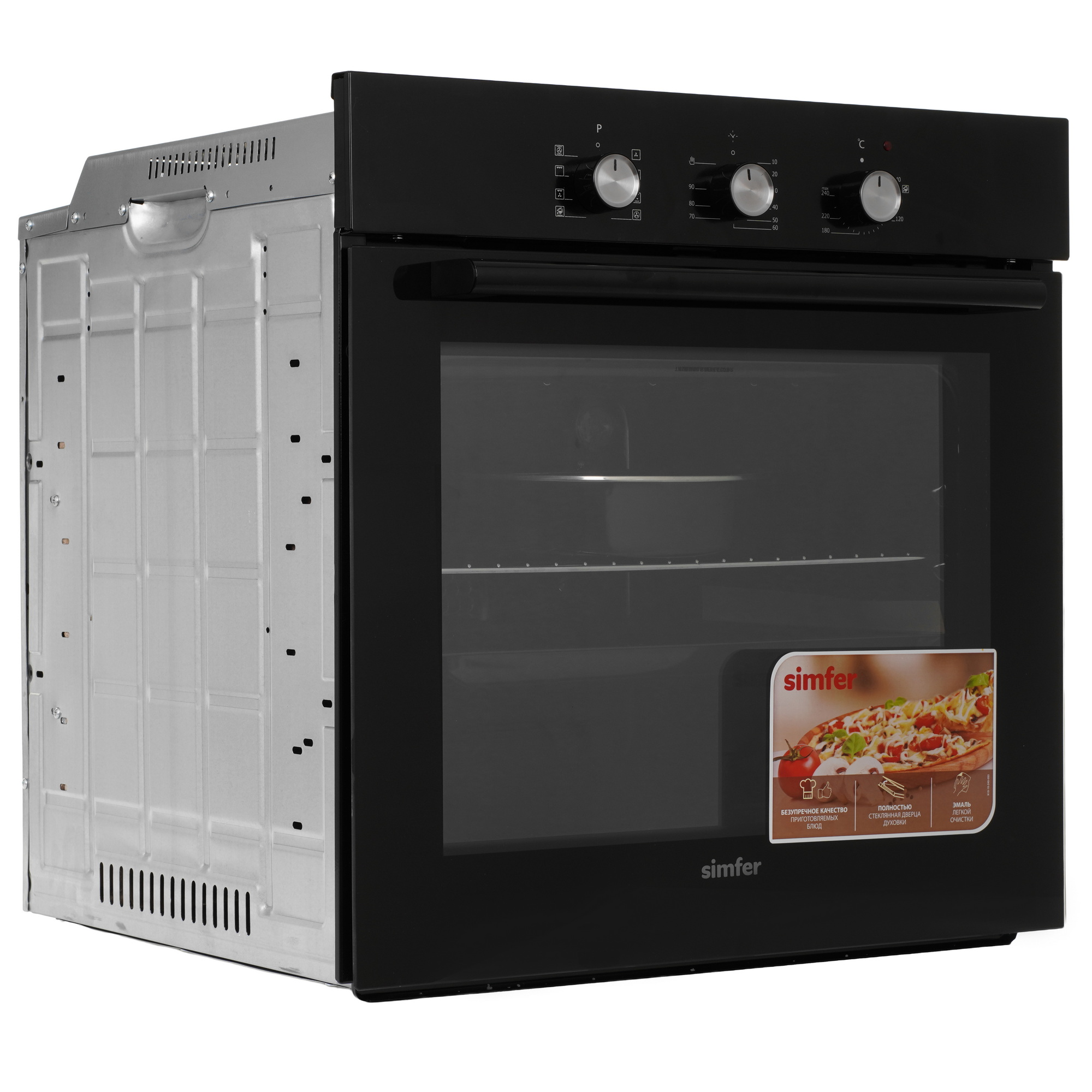 9280270 Духовой шкаф электрический Simfer B6EB19071 + Варочная поверхность газовая Simfer H60N40B570 STDN-0023549 - Вид №2