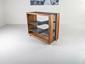 HOOKL und STOOL Тумба под телевизор из массива дерева на колесиках Polyline