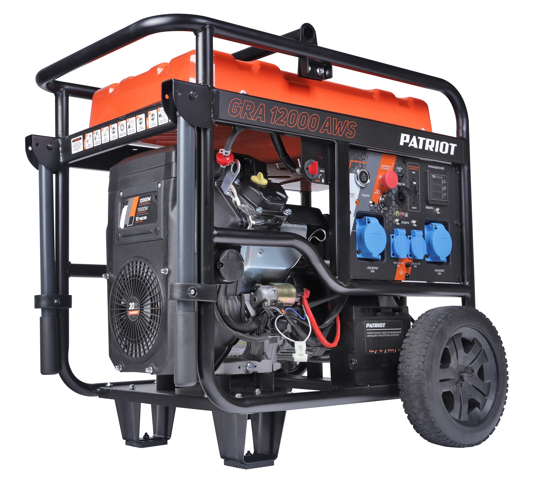 Электрогенератор   бензиновый Patriot GRA 12000AWS 5099878 STDN-0127024 - Вид №1