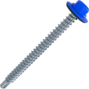 Кровельные саморезы STANDERS RAL5005 сверлоконечные синие 5.5x25, на вес (около 196 шт./кг) 82182102 STLM-2179485