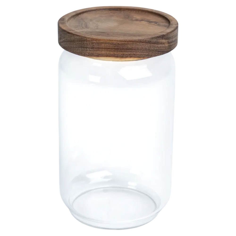 Стеклянная банка Vidage 0.7 л с бамбуковой крышкой для сыпучих продуктов 89422079 STLM-1572117