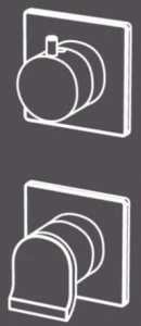 Radomonte Смеситель для душа из нержавеющей стали с переключателем Okami Okm9