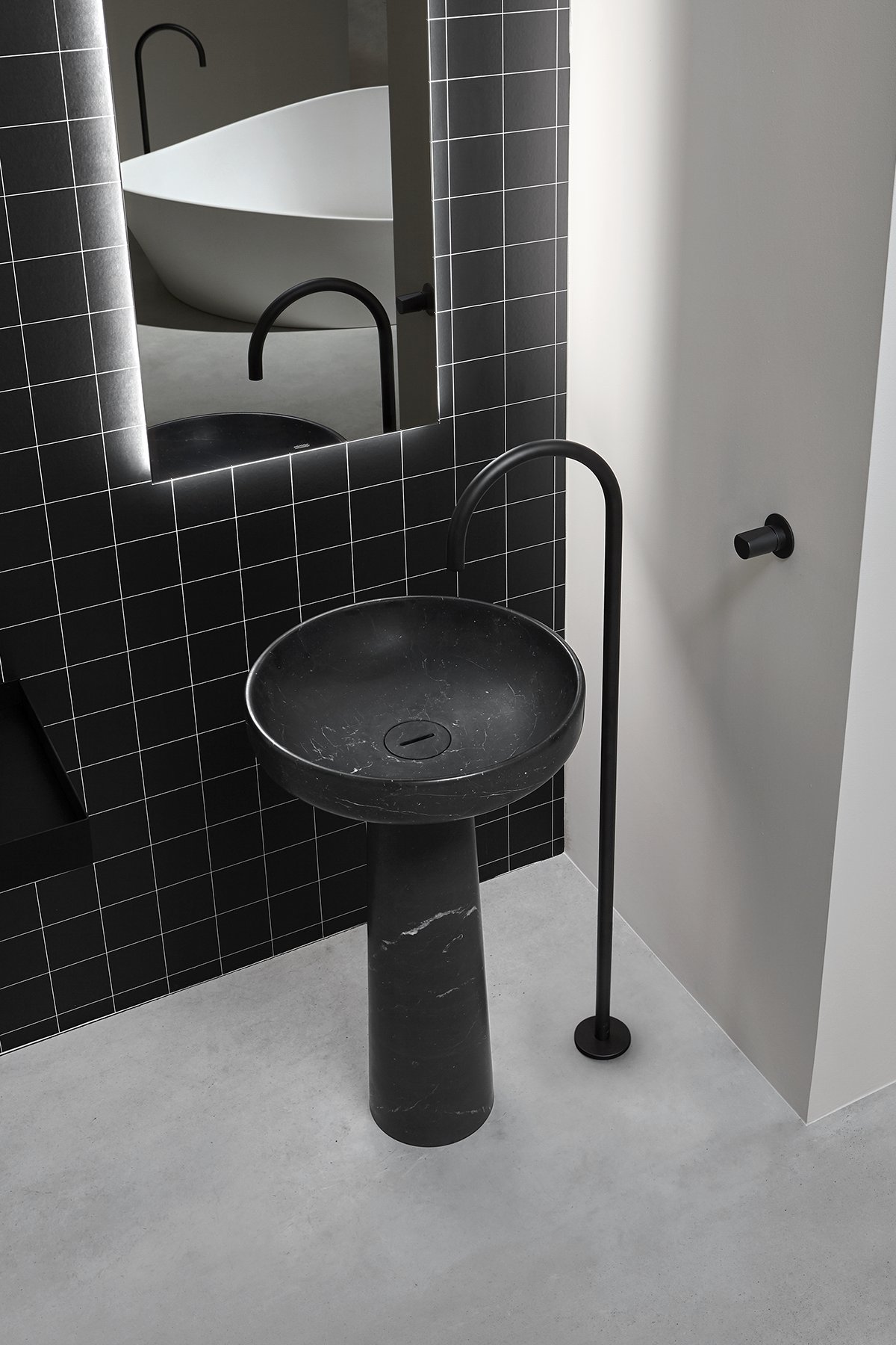 Ago185 Напольная раковина стоящая прямоугольная Antoniolupi  - Вид №3