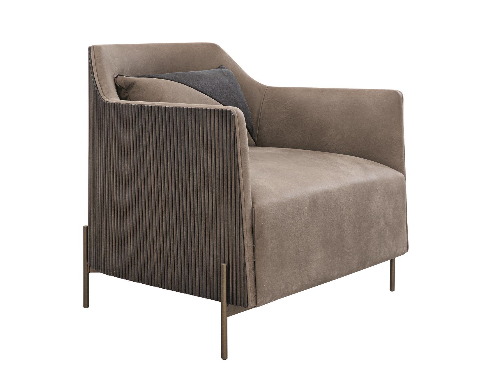 Кресло из нубука с подлокотниками Shake Hege ARCH-00027410