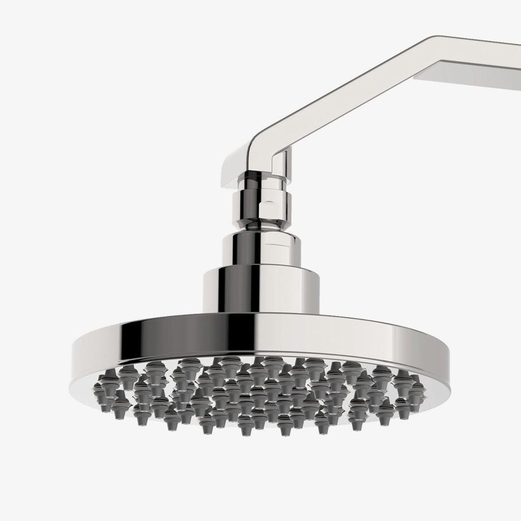 FMSH01 Опалубка для настенного монтажа 6-дюймовая насадка дождевого душа, рука и фланец Waterworks Formwork - Вид №1