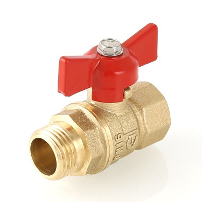 VT.123.G.05 Кран шаровой «СТАНДАРТ» с ручкой-бабочкой и внутренней–наружной резьбой Valtec 3/4"  - Вид №3