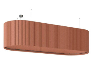 Рециркулированный пластичный акустический подвесной светильник