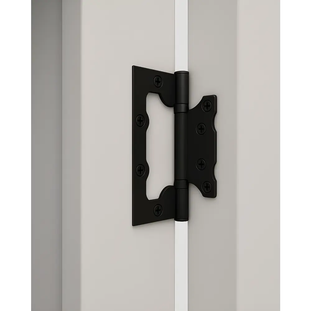 Дверь межкомнатная со стеклом Корса 80x200 см Hardflex цвет белый с замком и петлями 89434239 STLM-2052320 Santreyd  - Вид №3