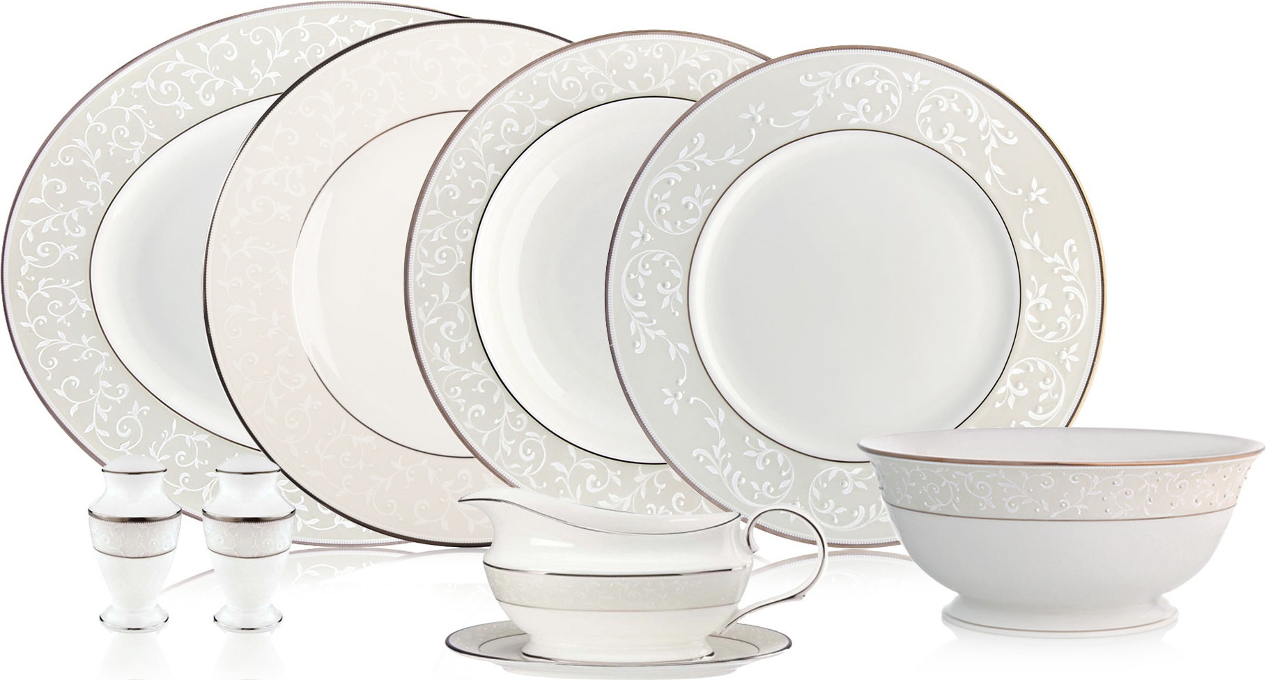 10667315 Lenox Сервиз столовый Lenox "Чистый опал" на 6 персон 22 предмета Фарфор костяной 