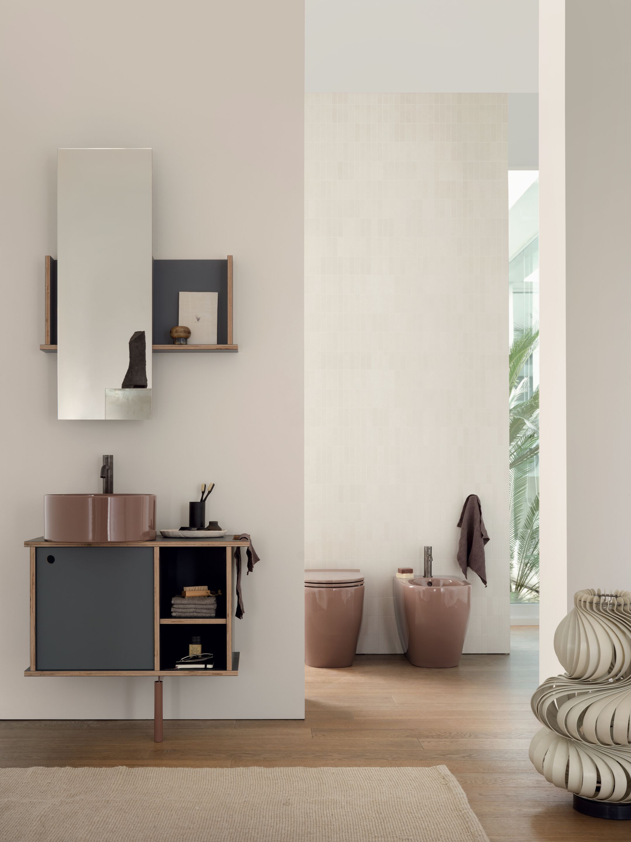 Прямоугольное зеркало Fenix-NTM® для ванной комнаты с полкой Ceramica Cielo Тео ARCH-00119950 - Вид №1