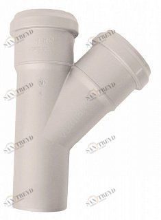 Тройник 45 SINIKON D50 мм шумоизолированный Комфорт 508013K