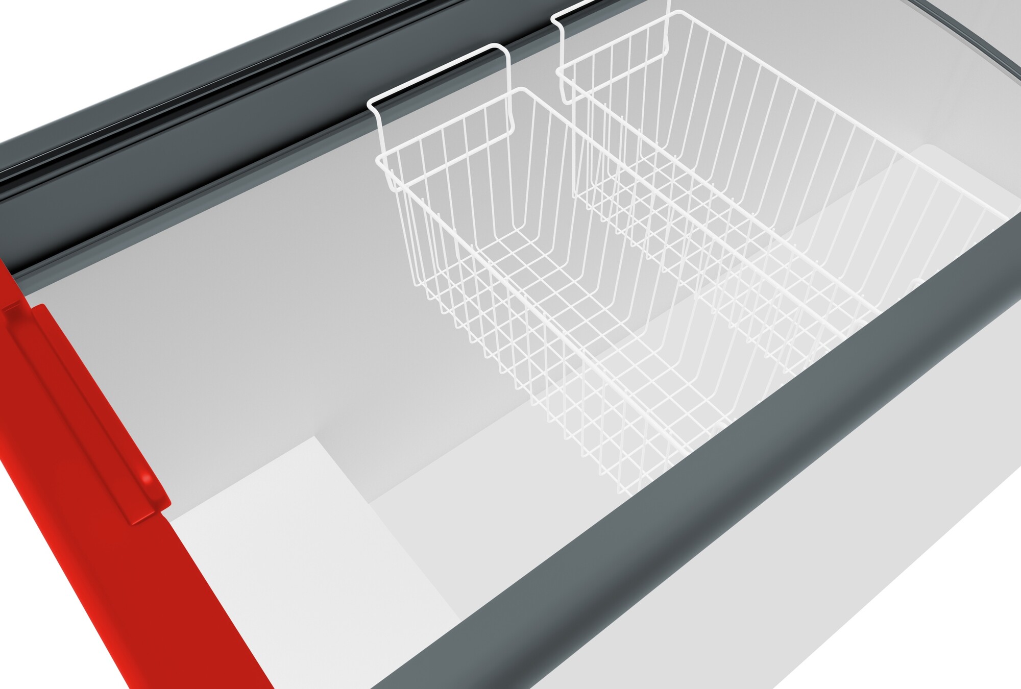 1229607 Морозильный ларь Frostor Gellar FG 375 E белый, красный STDN-0057807 - Вид №1