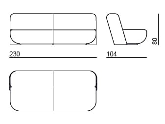 Кожаный диван Bizzotto Italia Нара ARCH-00069590 - Вид №4