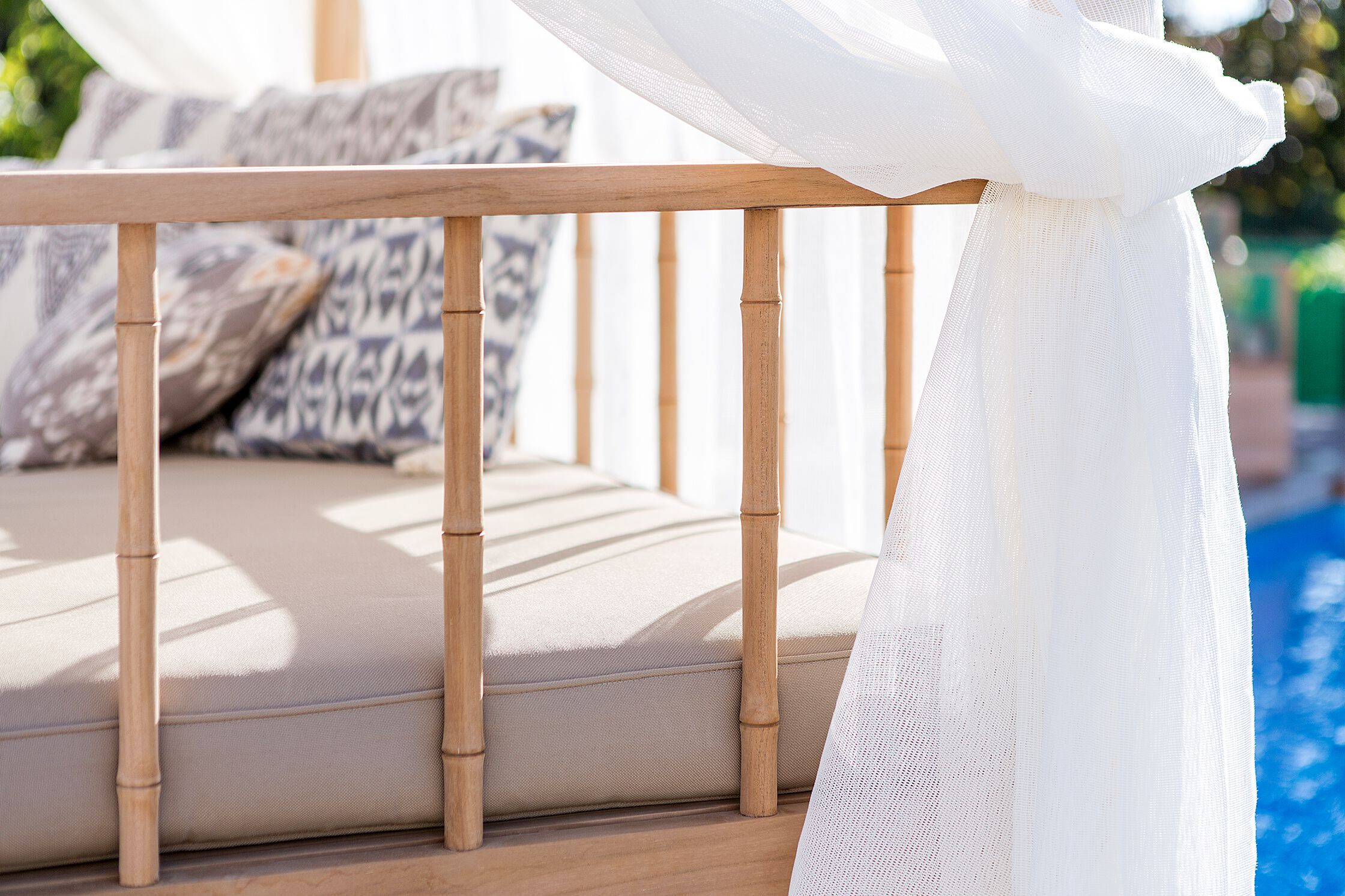 Садовая кровать из тикового дерева с балдахином cbdesign Sauvage ARCH-00098602 - Вид №4