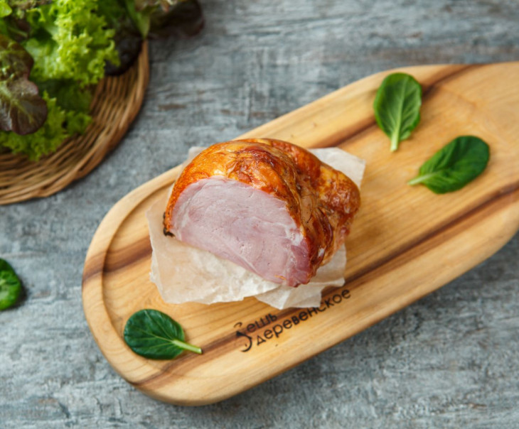 7392 Окорок свиной в/к "Таежный" в каменной печи Вкусляндия  - Вид №1