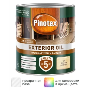 Защитное масло Pinotex Exterior Oil (CLR) цвет прозрачный 2.5 л