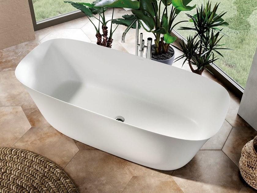 Acquabella Отдельностоящая овальная ванна из долотек © Acquawhite sun-id-1366244 - Вид №1