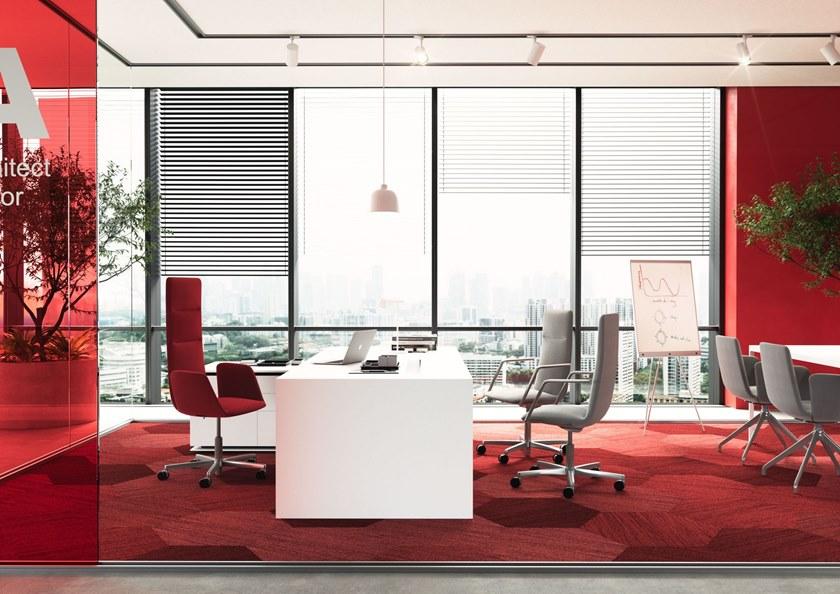 LD Seating Офисное кресло из ткани с 5 спицами с подлокотниками на колесиках Harmony modern 885-f37-n6 - Вид №5